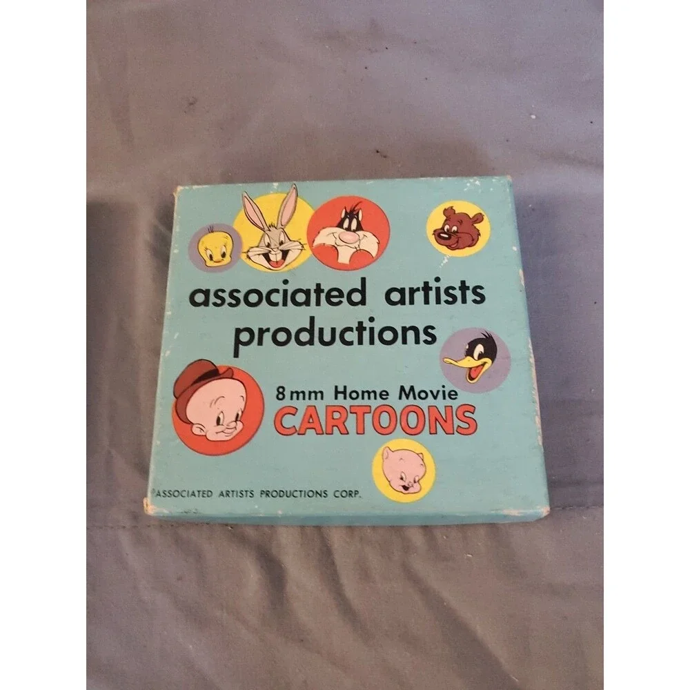 2 Vtg Associated Artist Productions 8mm Movie Warner Bro Cartoons Daffy Bugs